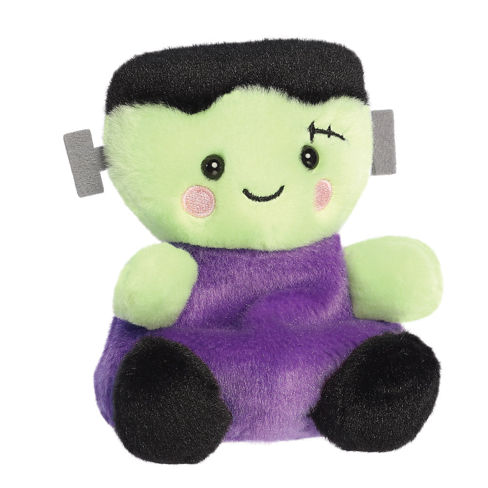 Peluche Douce Aurora Palm Pals Bolts Frankenstein 12 Cm - Violet Et Vert - Jouet Pour Enfants 0-8 Ans