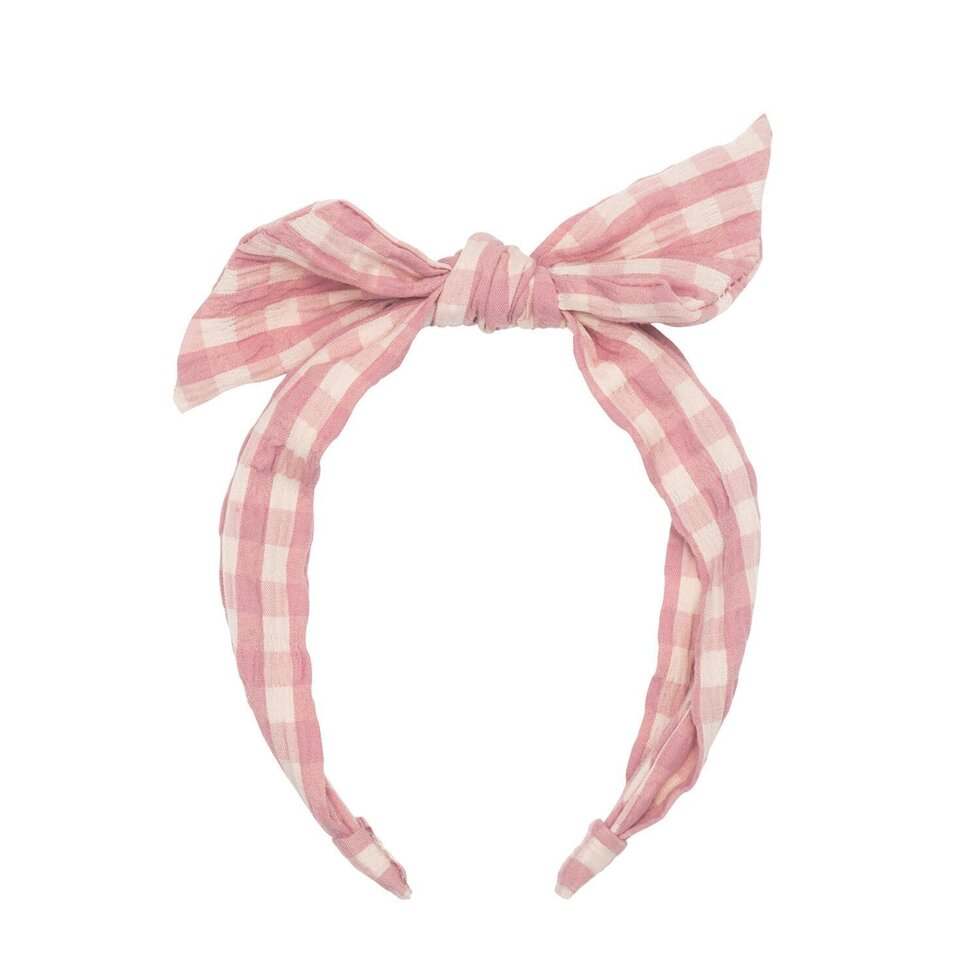 Taylor Gingham Tie Headband H2235P – Bo Peep Boutique