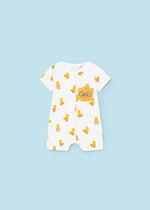 Mayoral Yellow/Print Duck Rompers