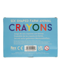 Animal head crayons (set of 6)