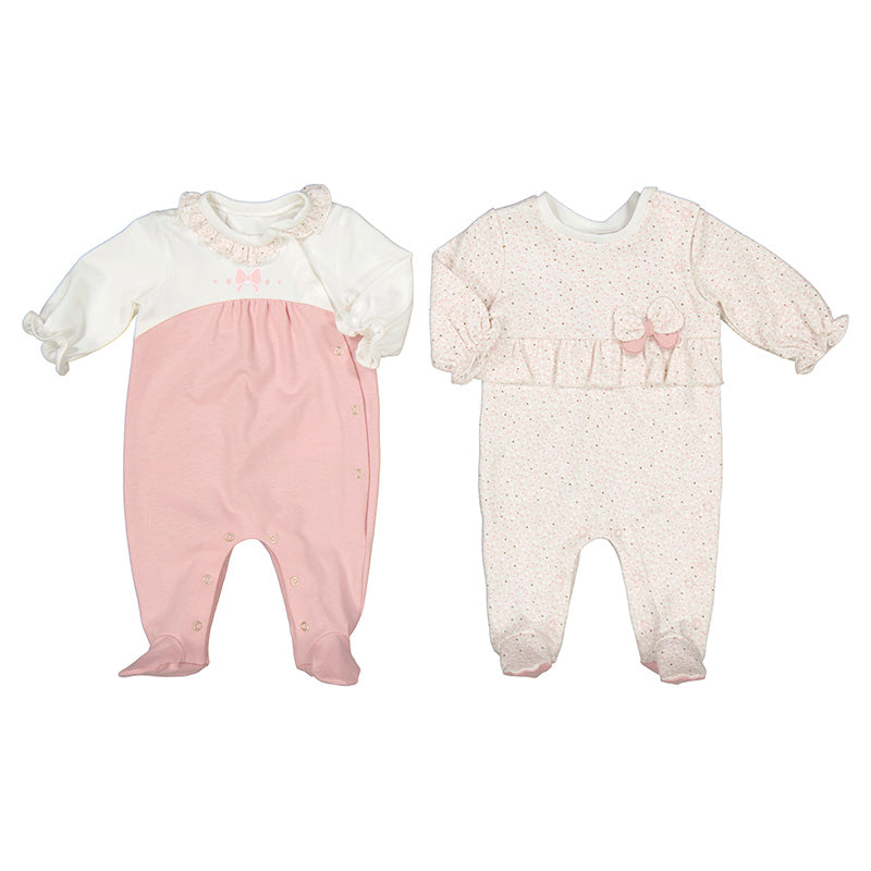 Mayoral Blush Pink Sleepsuits