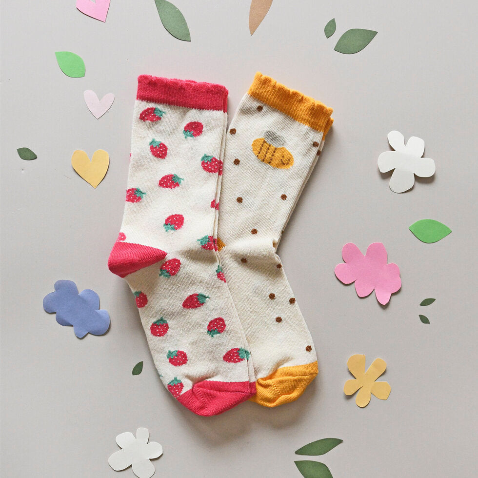 Rockahula Strawberry Bee Socks