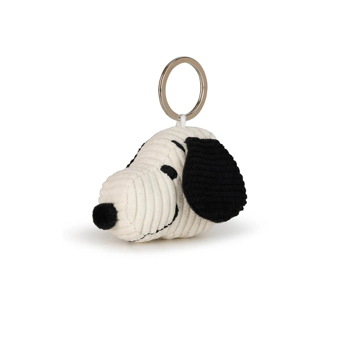 Snoopy Head Corduroy Keyring