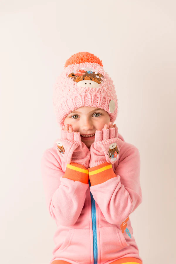 Bonnie Highland Cow Mittens