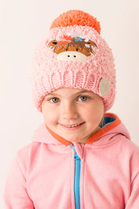 Bonnie Highland Cow Winter Hat