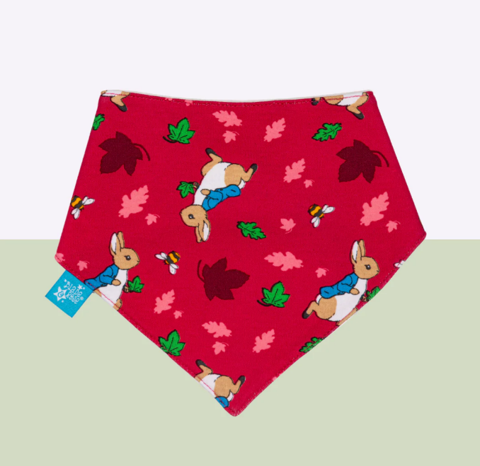 Peter Rabbit Autumn Leaf Bib