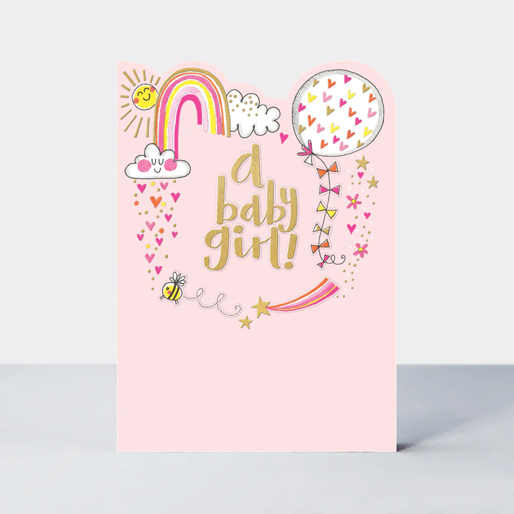 Rachel Ellen FRED & GINGER - A BABY GIRL Card