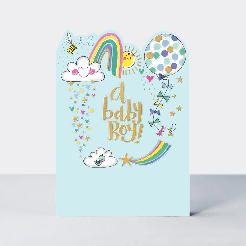 Rachel Ellen FRED & GINGER - A BABY BOY Card