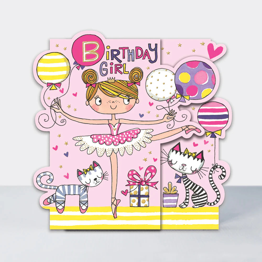 Rachel Ellen Birthday Girl Ballerina Card