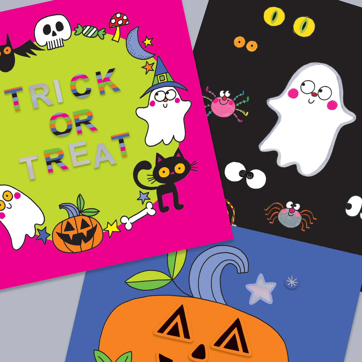 Rachel Ellen Sticker Scene Halloween Colouring Book