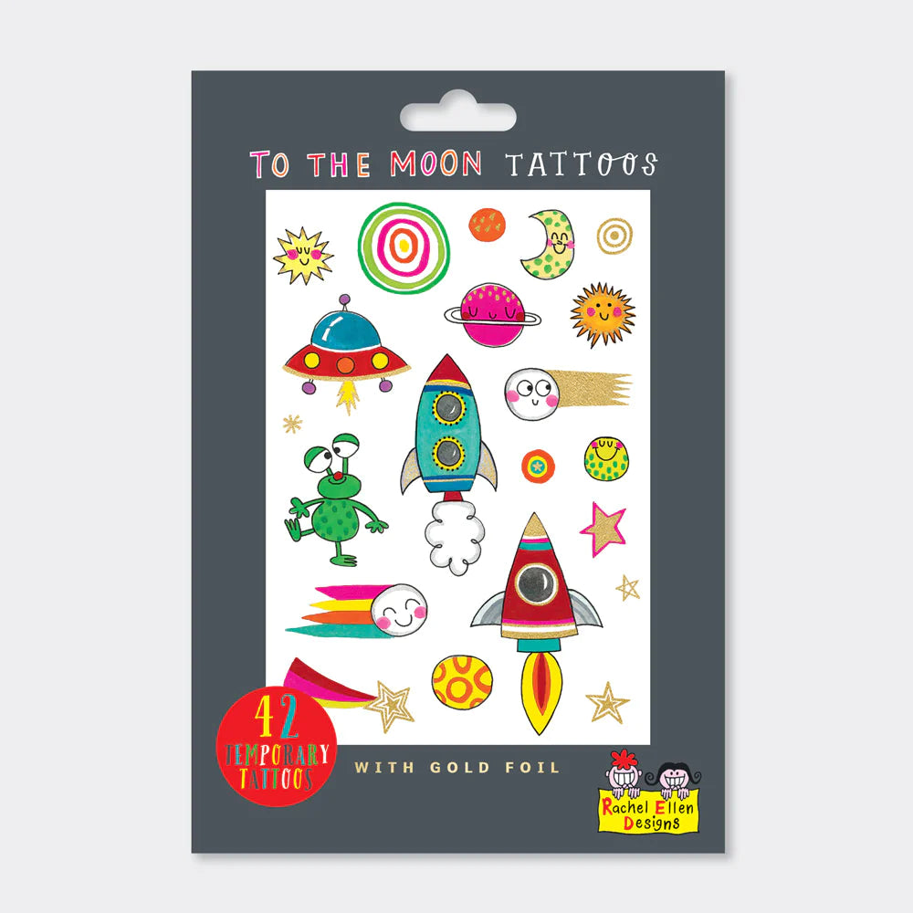 Rachel Ellen To The Moon Tattoos