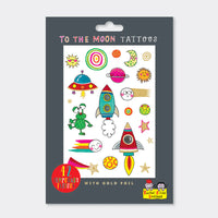 Rachel Ellen To The Moon Tattoos
