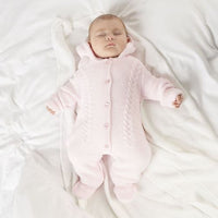 Dandelion Pink Pramsuit with Hood