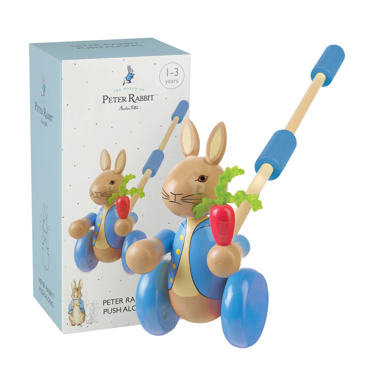 Boxed Peter Rabbit Push along
