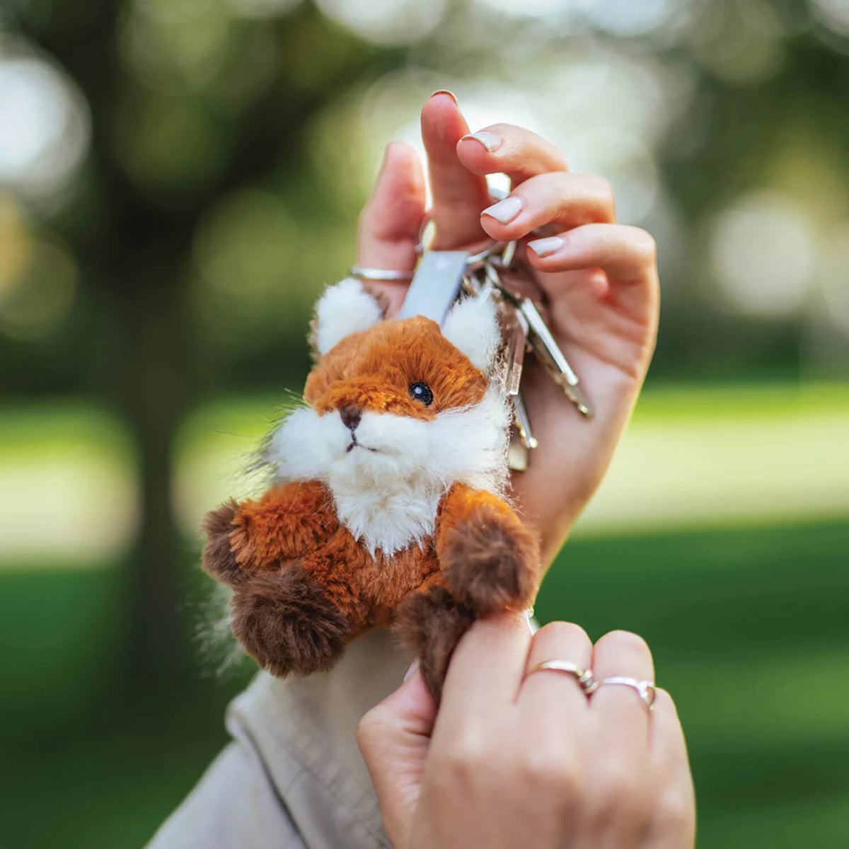 Autumn Fox Plush Keyring