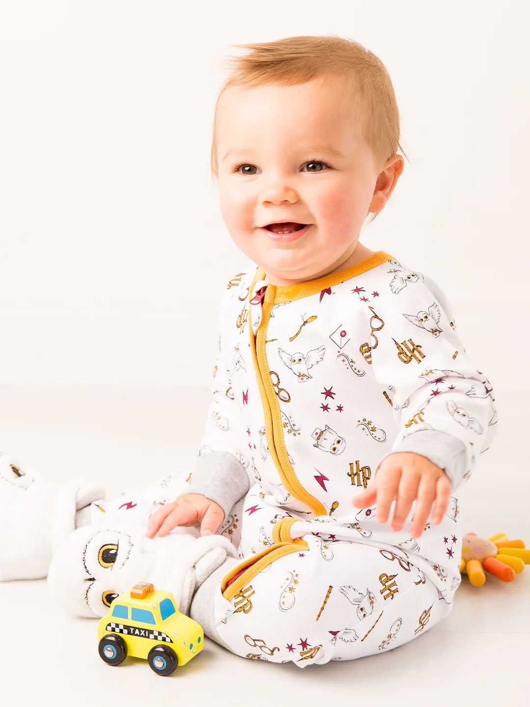 Harry Potter Hedwig Zip-Up Romper