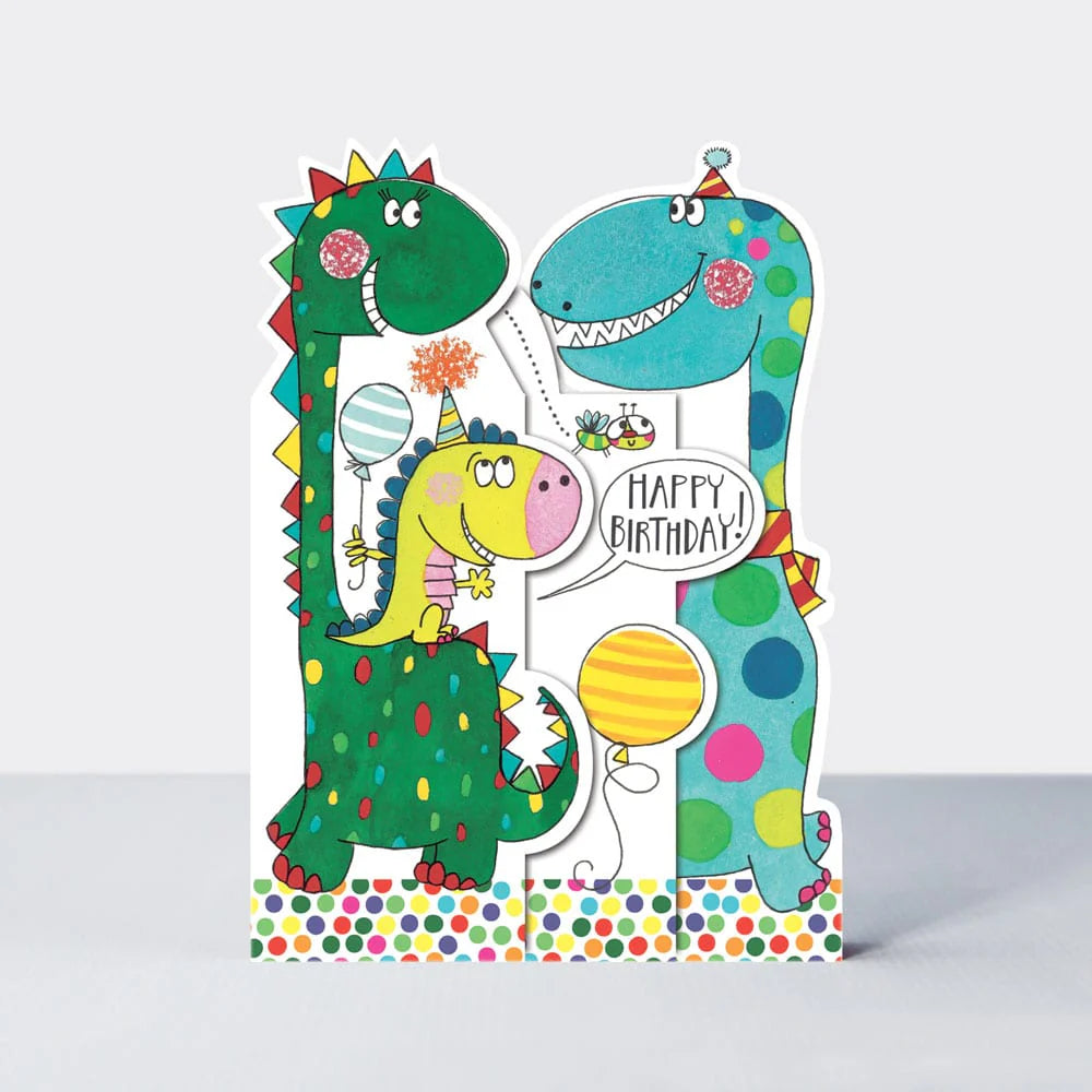 Rachel Ellen Birthday dinosaur Card