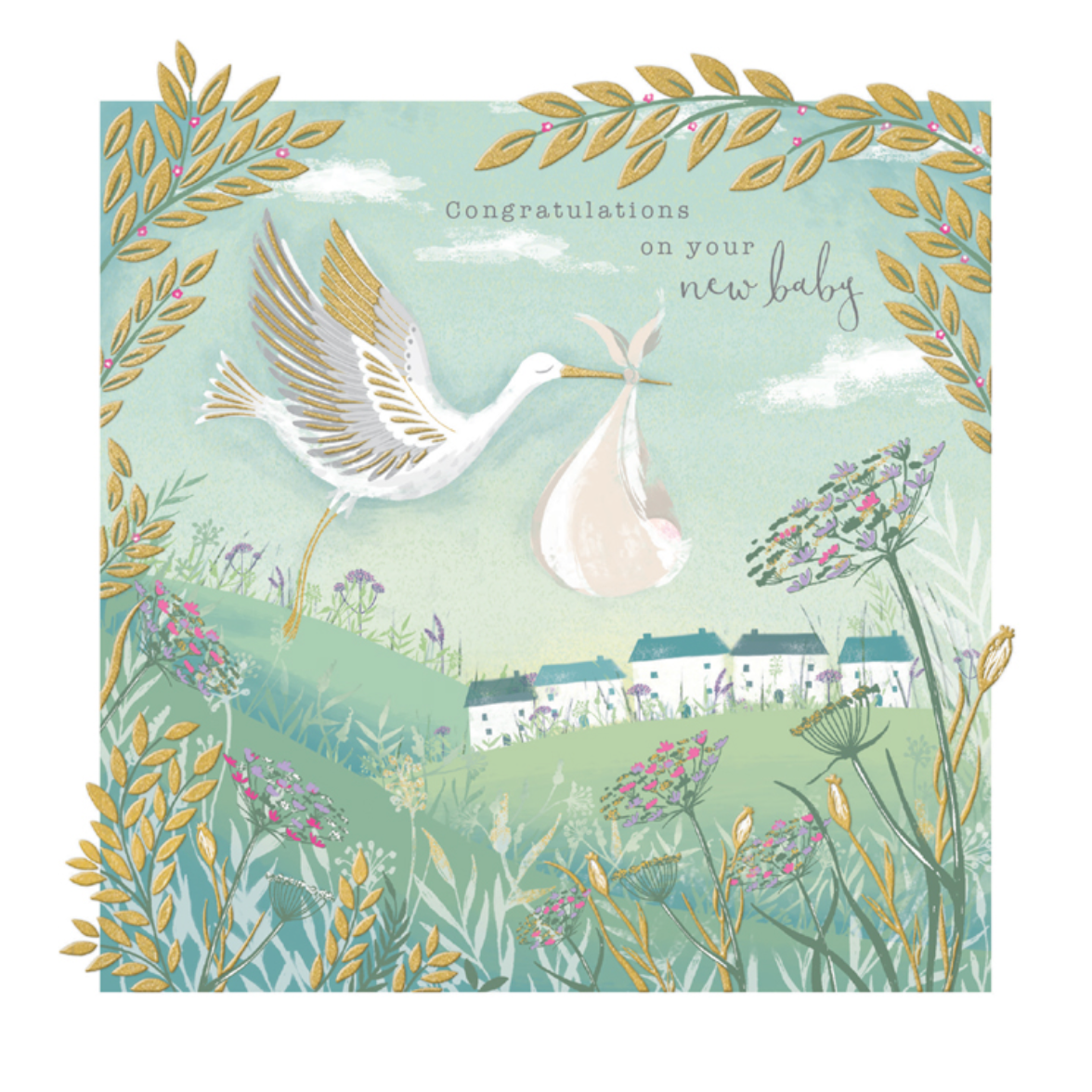 Rachel Ellen Designs Congratulations Stork