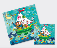 Rachel Ellen Jigsaw Owl & Pussycat Card