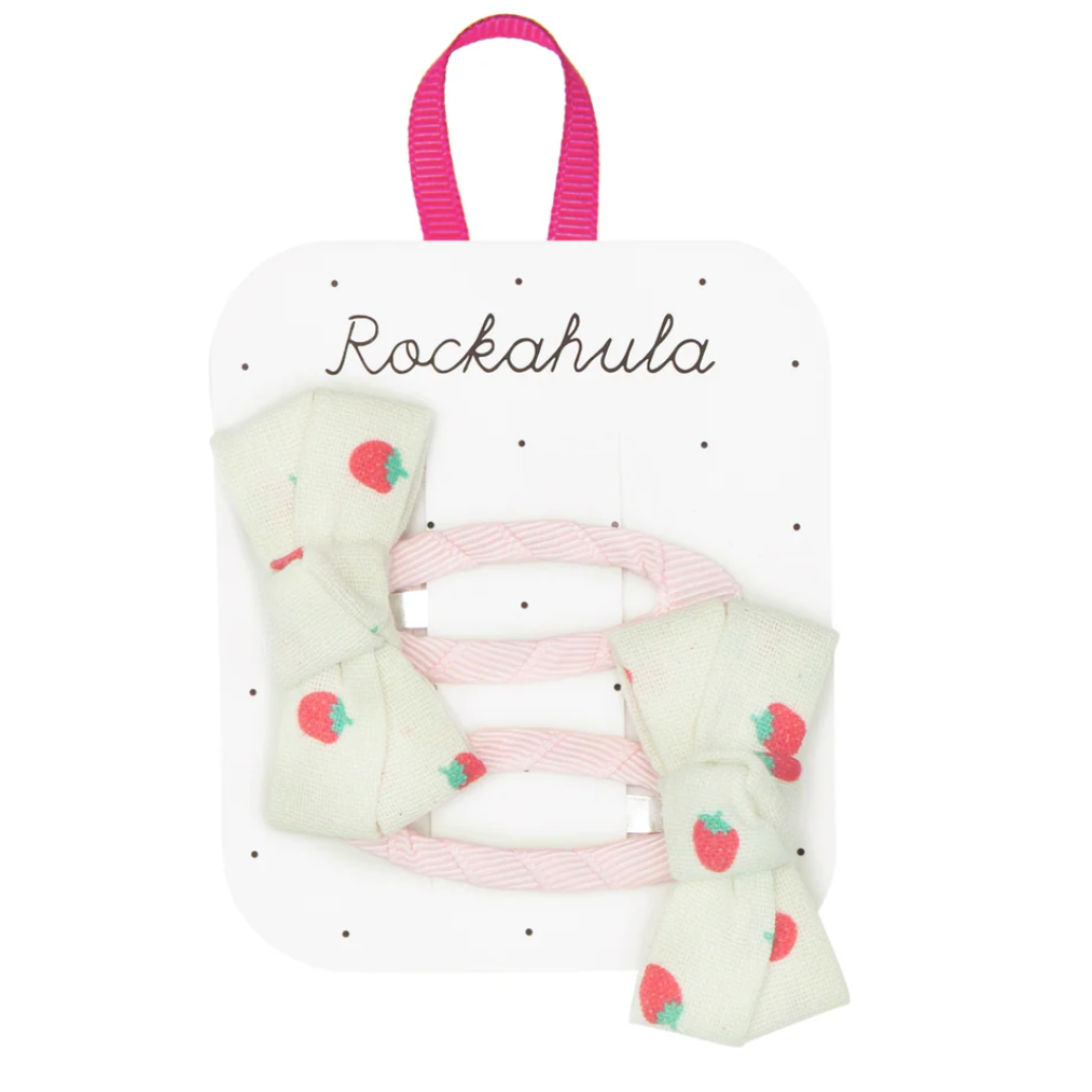 Strawberry Twisty Bows