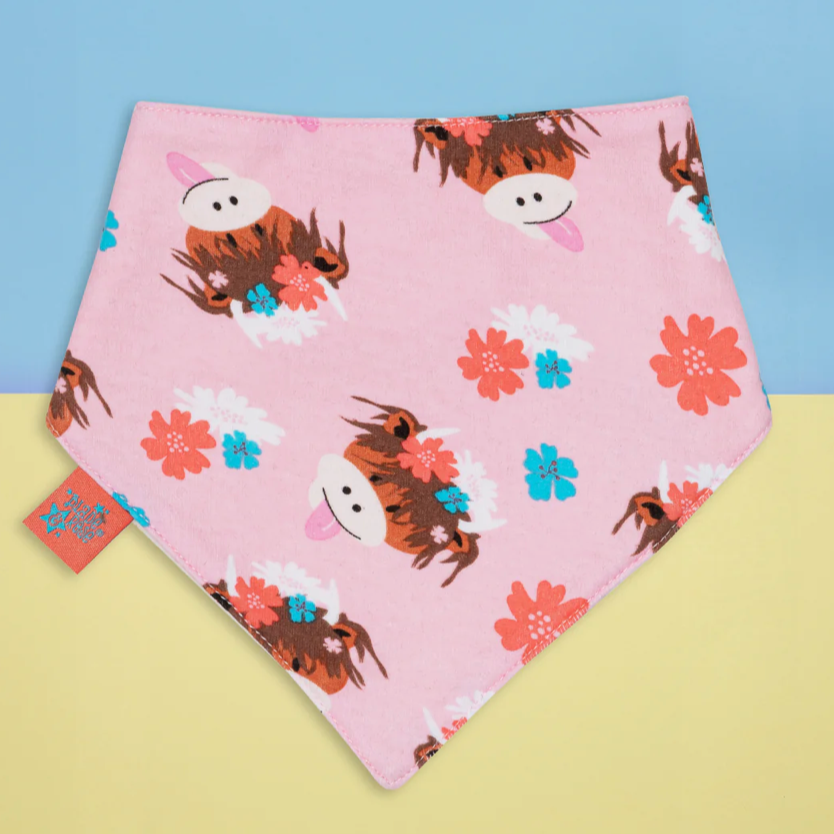 Bonnie Highland Cow Bib