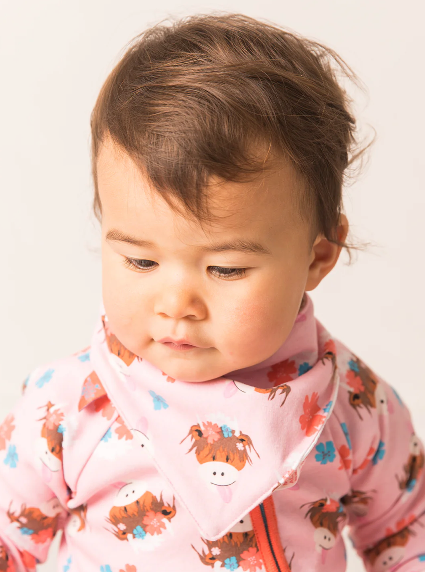 Bonnie Highland Cow Bib