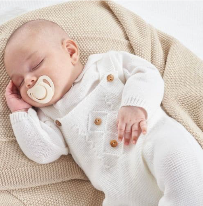 Knitted White Collar Jumper & Dungarees