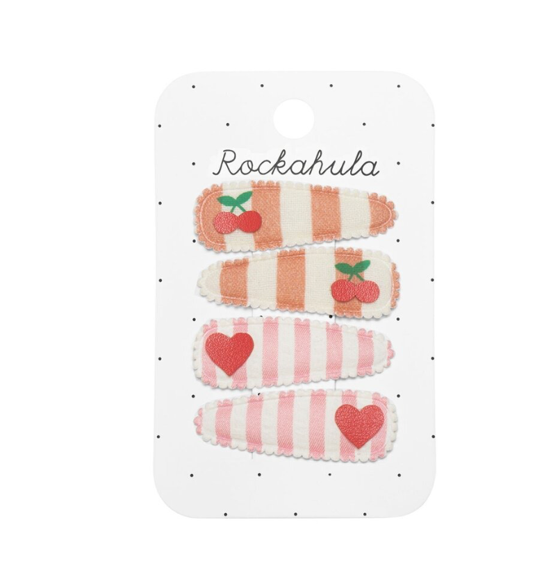 Rockahula Stripy Cherry Clip set