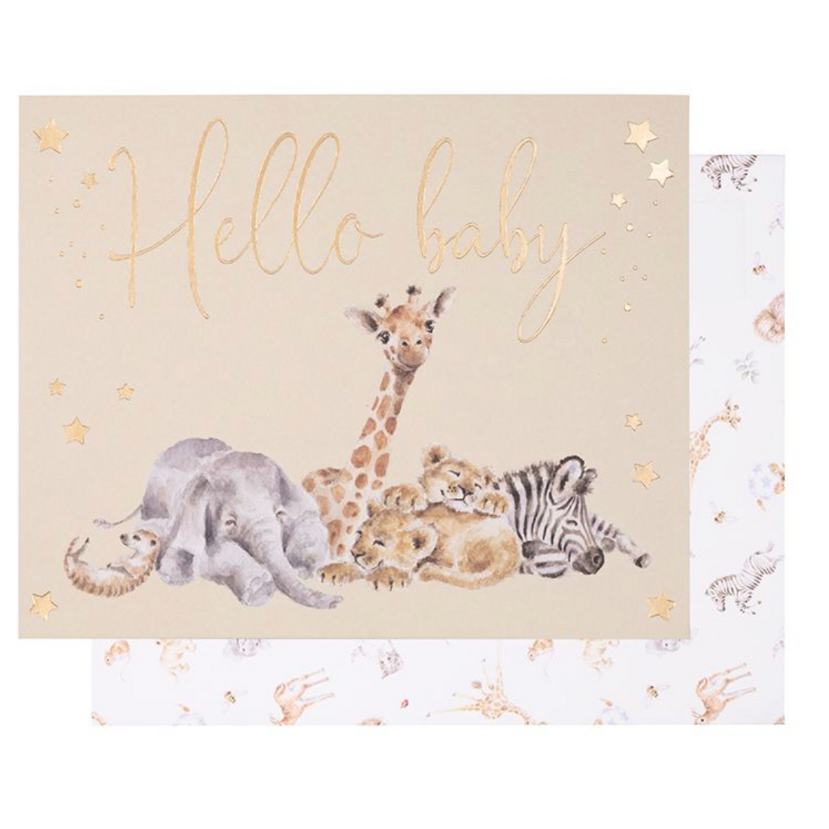 LITTLE SAVANNAH - HELLO BABY CARD