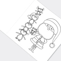 Rachel Ellen Santa Colouring Book
