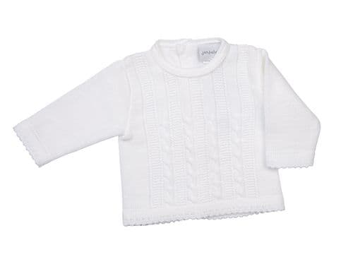 Dandelion White Cable Knitted Top and Leggings