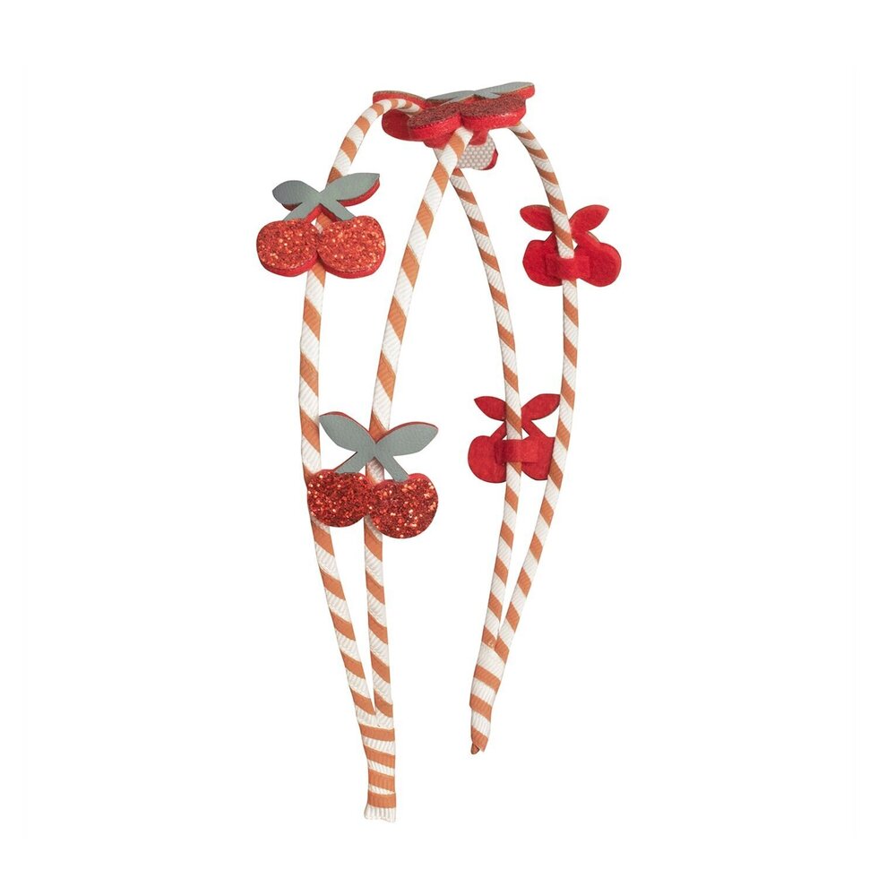 Rockahula Stripy Cherry Double Headband