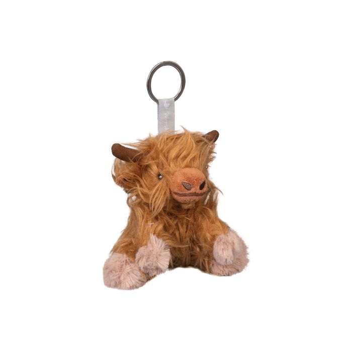 Gordon Highland Cow Plush Keyring