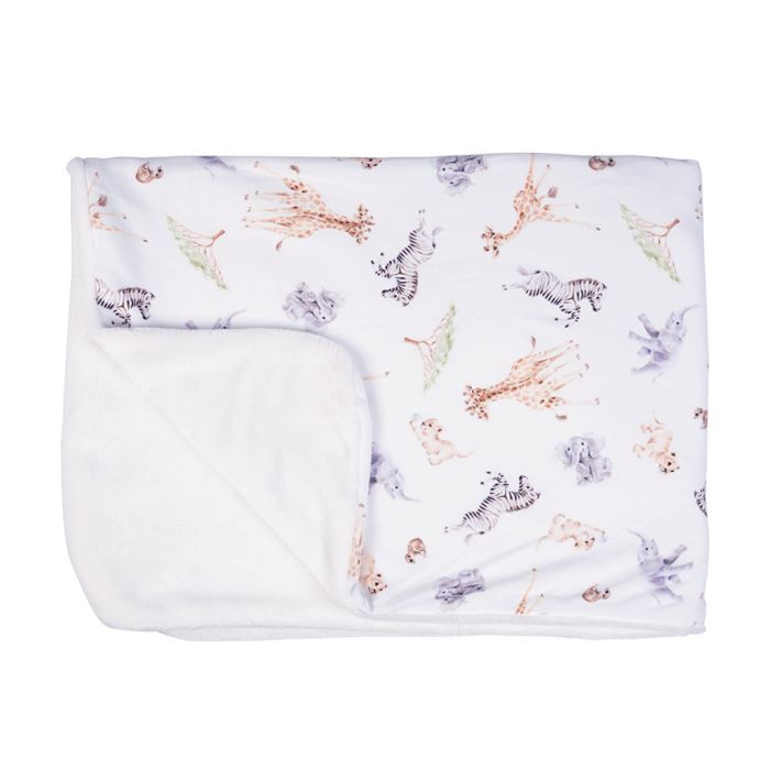 Little Savannah' Wild Animal Baby Blanket