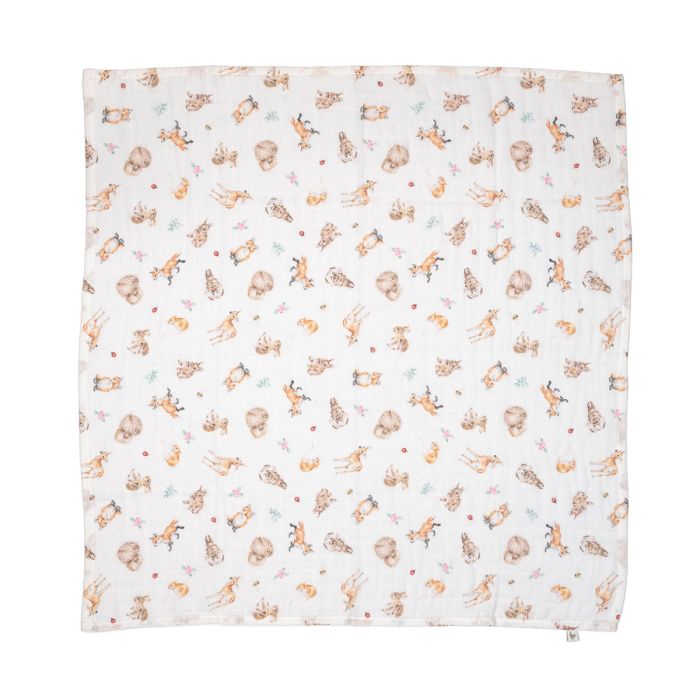 Little Forest Woodland Animal Muslin Gift Set