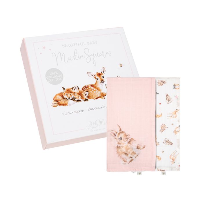 Little Forest Woodland Animal Muslin Gift Set