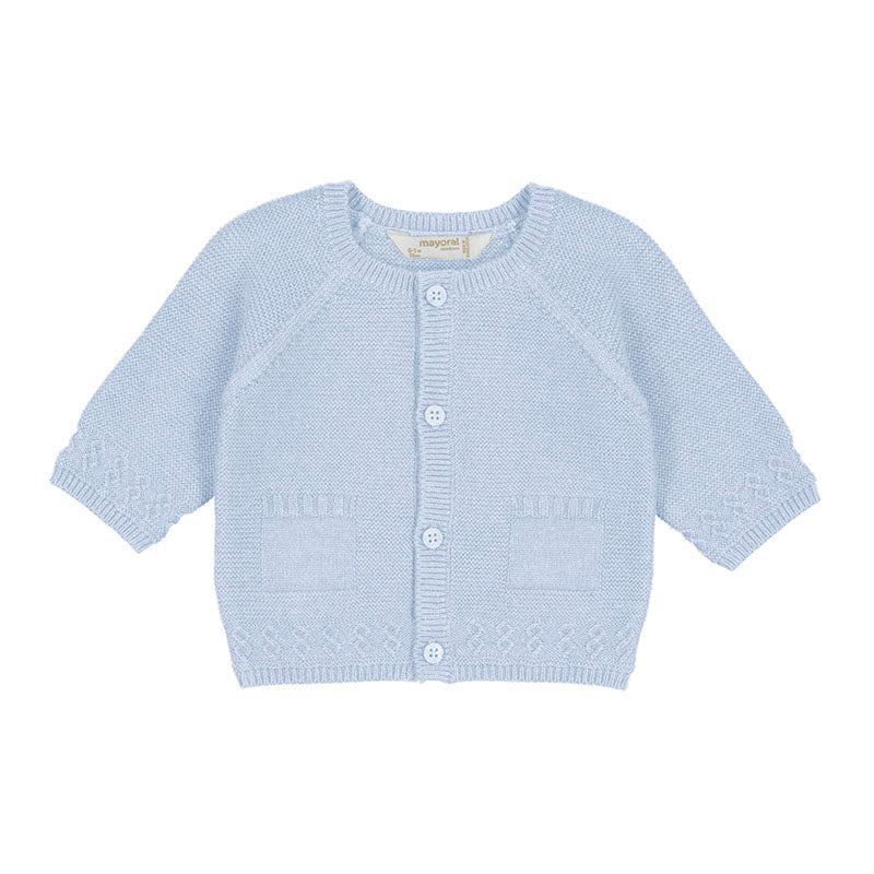 Mayoral Baby Blue Knitted Cardigan