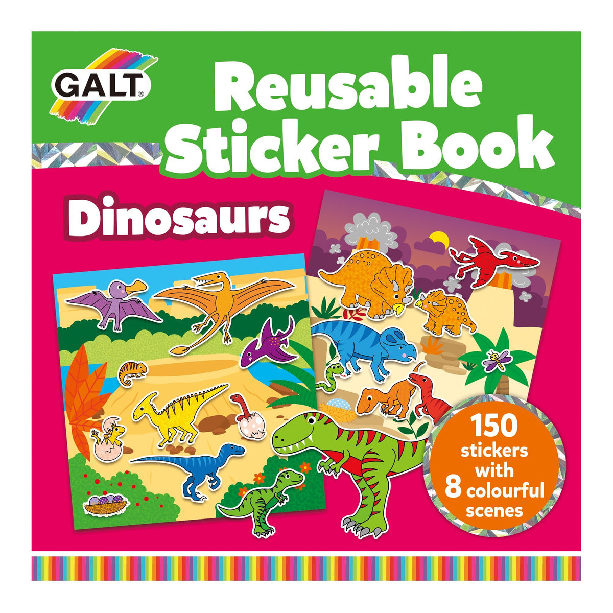 Reusable Sticker Book Dinosaurs