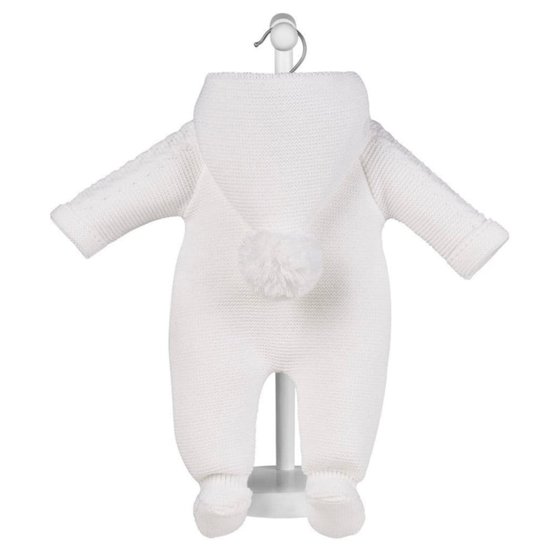 Dandelion White Pramsuit with Hood