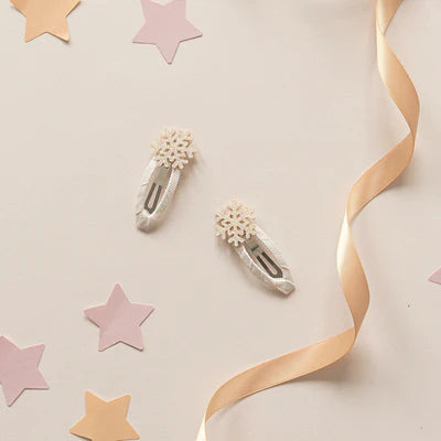 Rockahula Shimmer Snowflake Clips