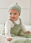 Mayoral Green Bear Dungarees with hat