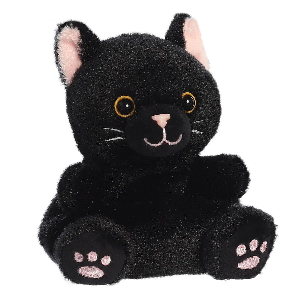 Aurora, 13551, Palm Pals Twilight Black Cat 5 In, Soft Toy, Black