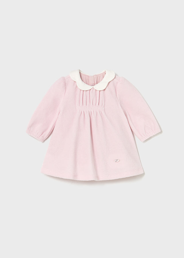 Mayoral Pink Velour Dress