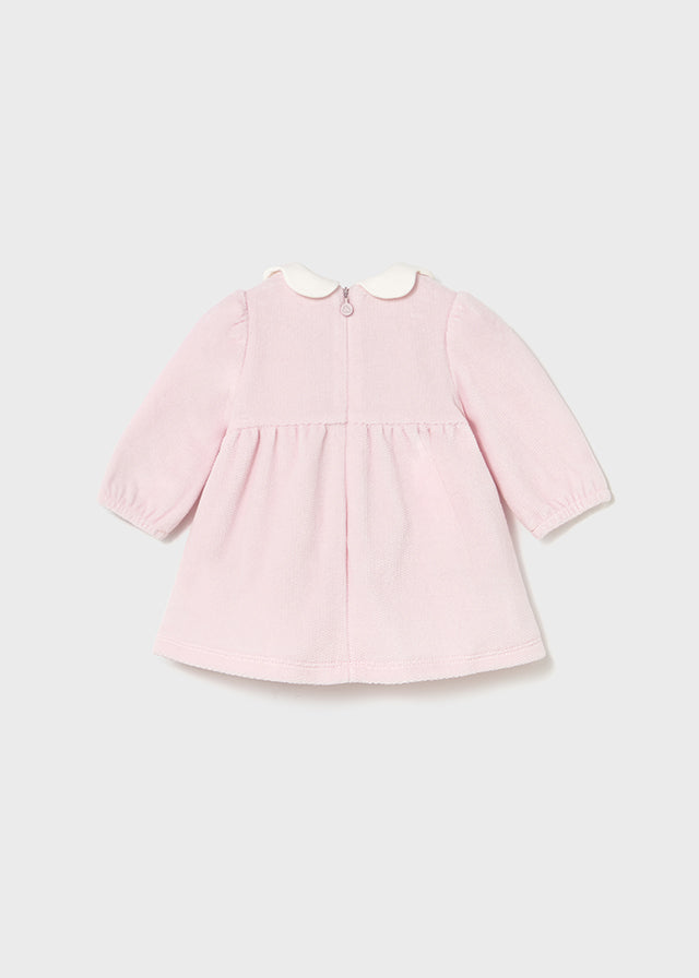 Mayoral Pink Velour Dress