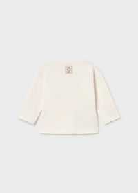 Mayoral Cream Croissant Long Sleeve T-shirt