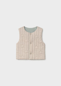 Mayoral Mint Green/Cream Reversible Gilet