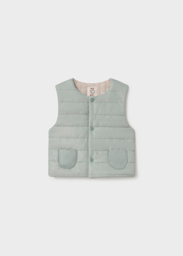 Mayoral Mint Green/Cream Reversible Gilet