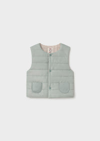 Mayoral Mint Green/Cream Reversible Gilet