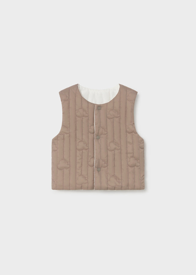 Mayoral Brown/Cream Reversible Gilet