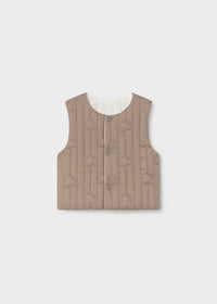 Mayoral Brown/Cream Reversible Gilet